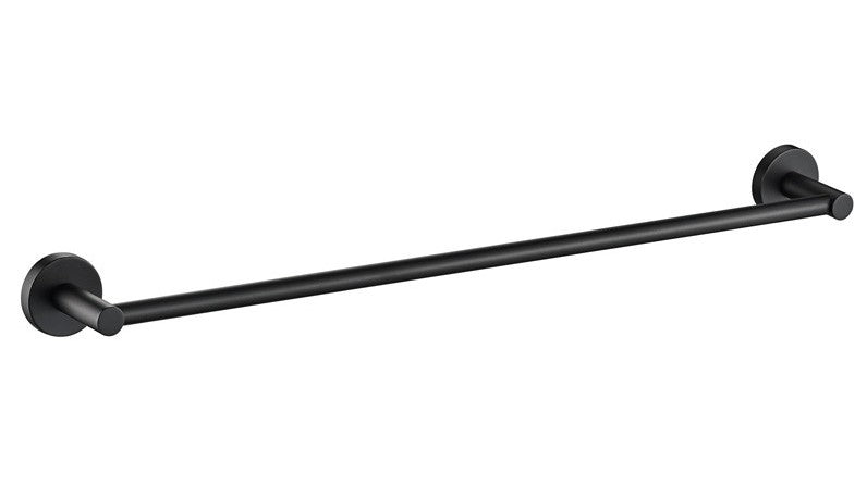 OSLO - Single Towel Rail Matte Black / Single - 600mm
