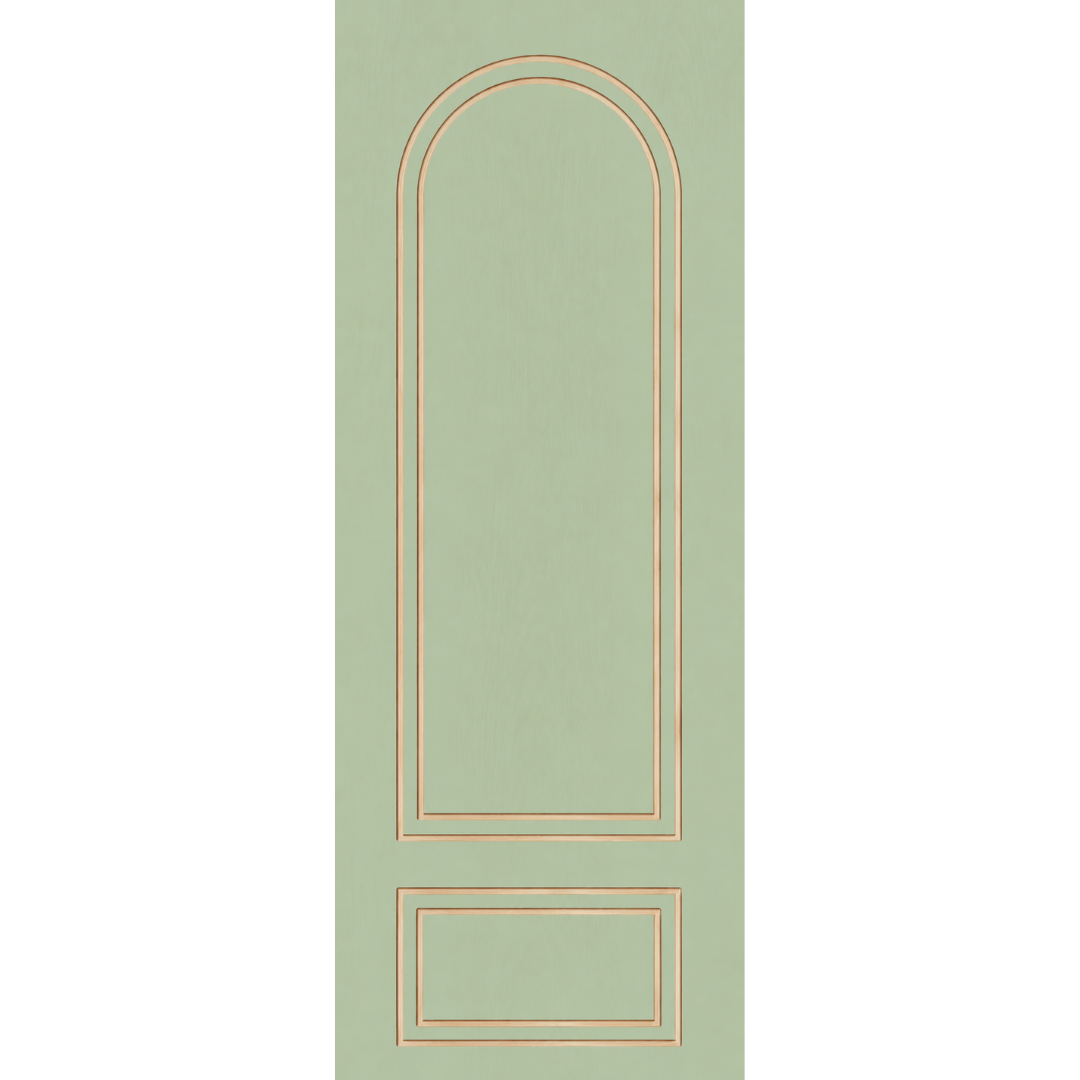 BELLEVUE DOUBLE ARCH 2 PANEL - Solid Block Door (P/G)