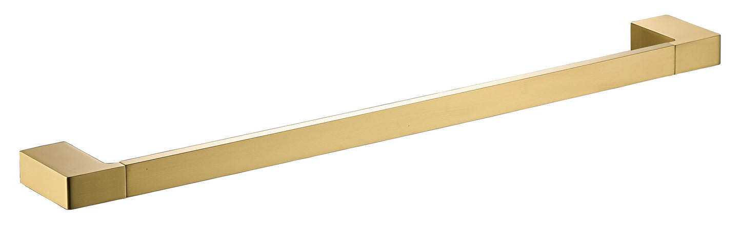 PREMIER - Single Towel Rail Brushed Gold / Single - 800mm