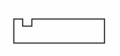 SHADOW LINE-1 PRIMED PINE ARCHITRAVE