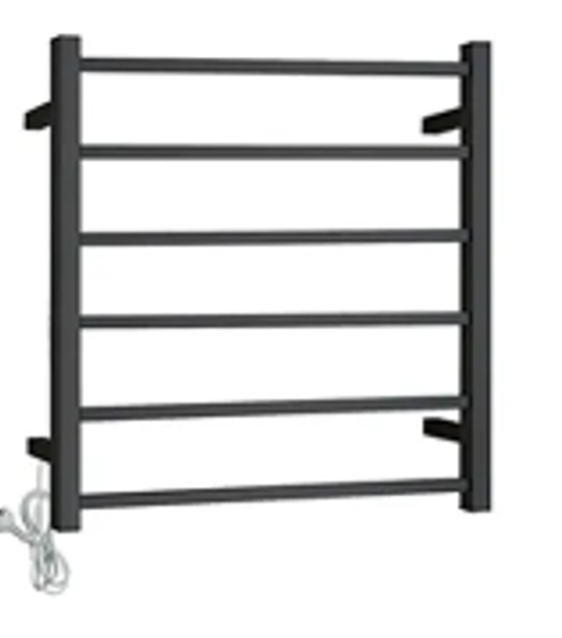 HEATED TOWEL RAIL - 6 Bar Square