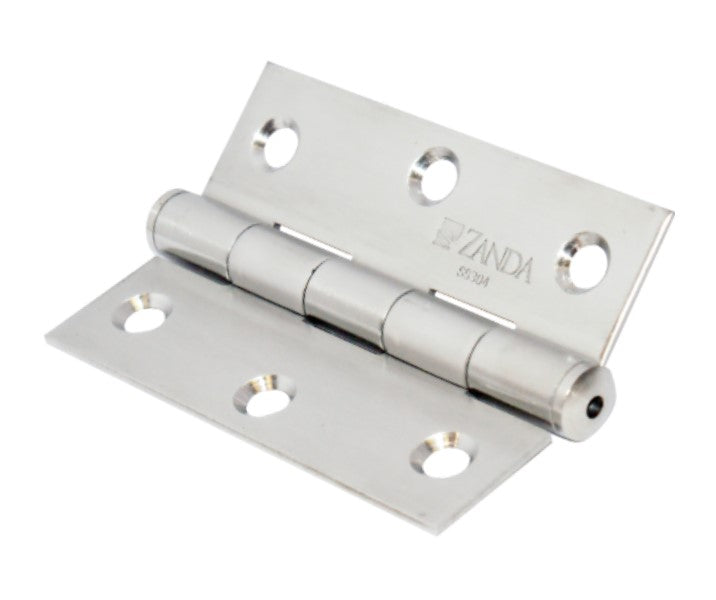 WIDE THROW BUTT HINGE - Stainless Steel / 100 x 100 x 2.5mm (Single)