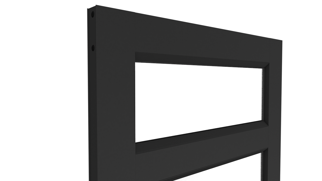 XE1 Hume Elite Aluminium Black Matt - Entrance Door