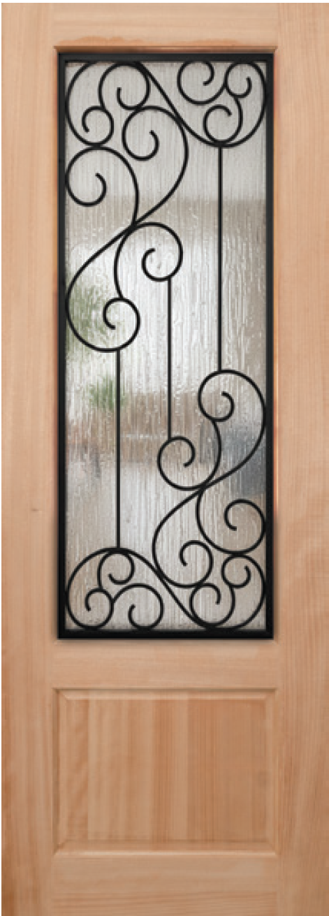 ESTATE - Iron Wrought Timber Entrance Door