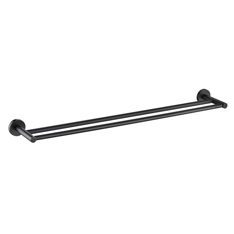 OSLO - Double Towel Rail Matte Black / Double - 600mm