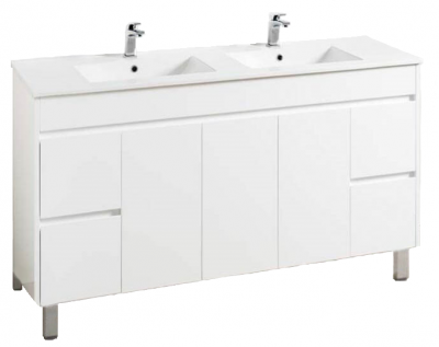 PREMIER DOUBLE BASIN VANITY - 1500 x 460mm