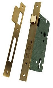 MORTICE LOCK BODY - Polished Brass