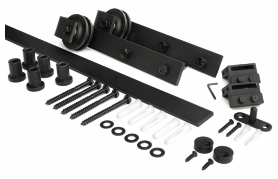 FRONTIER TRACK SYSTEM - Barn Door Track 3M TRACK & FITTINGS - FOR DOORS 1500mm WIDE (SINGLE)