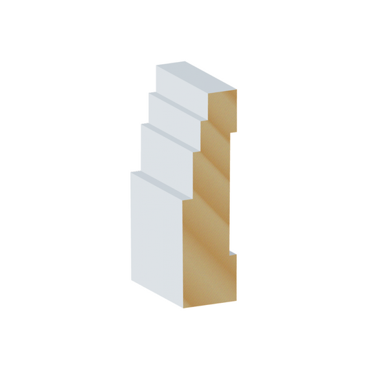 3-STEP PRIMED PINE ARCHITRAVE