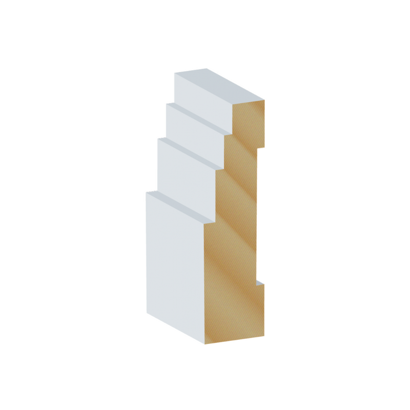 3-STEP PRIMED PINE ARCHITRAVE