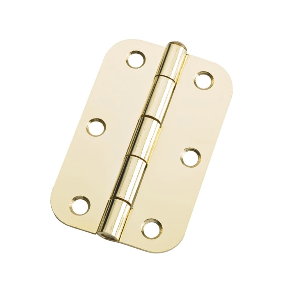 RADIUS HINGE - Polished Brass / 89 x 57mm (Single)