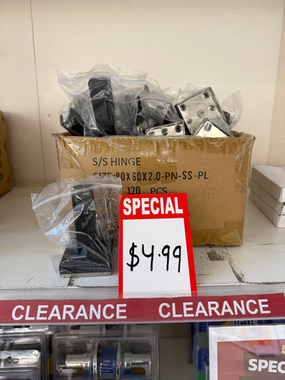 DOOR STOP SQUARE (MATTE BLACK) - CLEARANCE $4.99