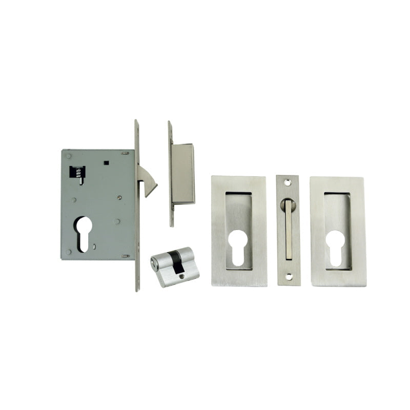 Square Sliding Door Lock Kit