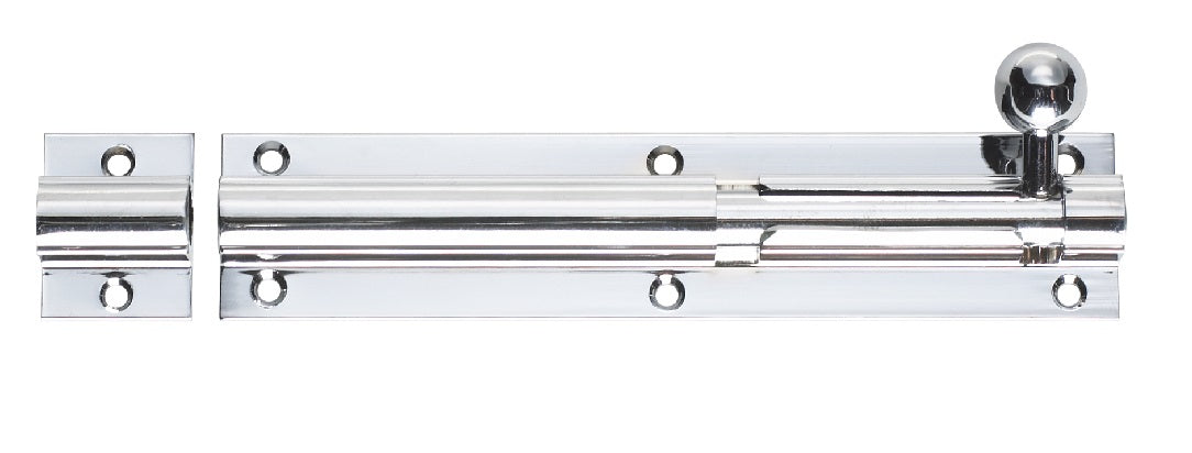 Heavy Duty Barrel Bolt - Satin Chrome / 150mm