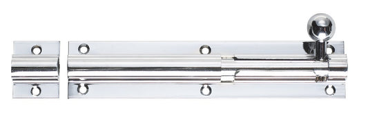 Heavy Duty Barrel Bolt - Satin Chrome / 150mm