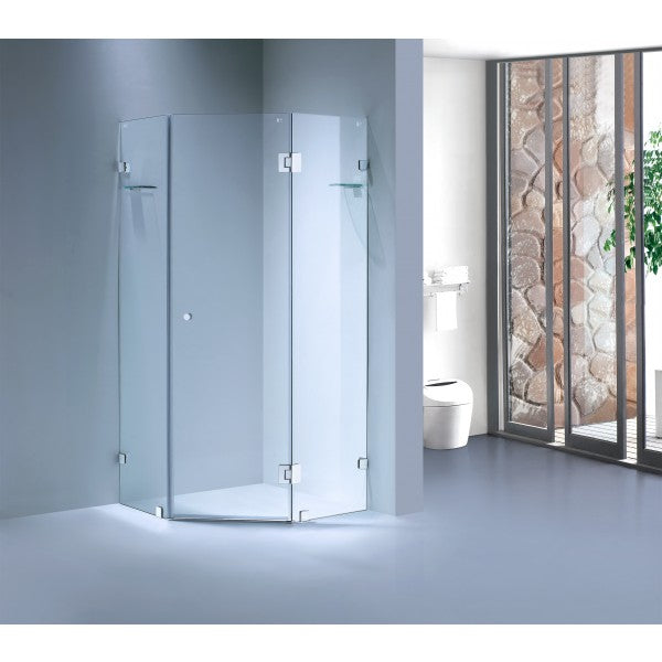 MOSCOW - Diamond Frameless Shower Screeb 1000 x 1000 x 1950