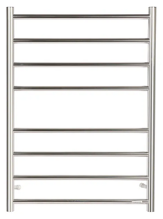 HEATED TOWEL RAIL - 8 Bar Round