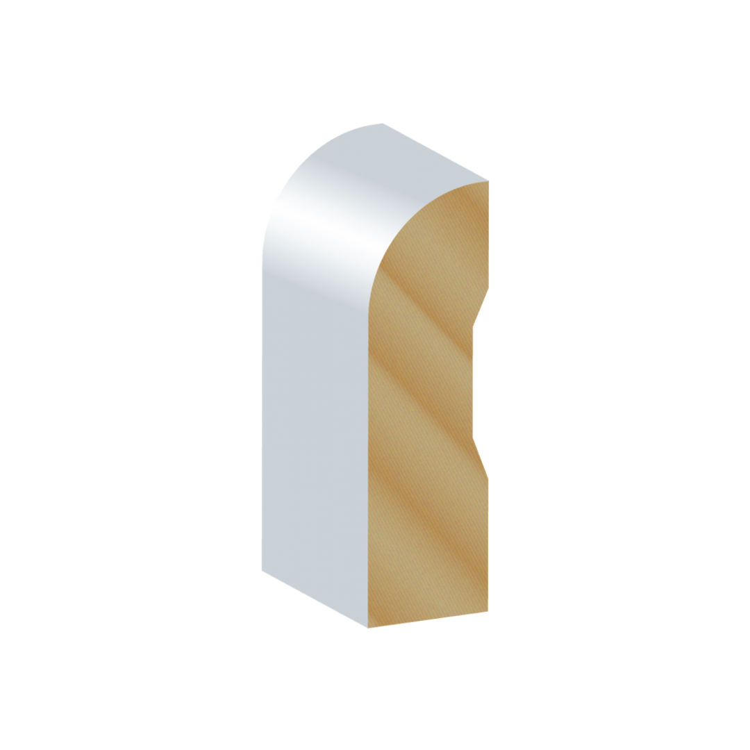 BULLNOSE PRIMED PINE ARCHITRAVE