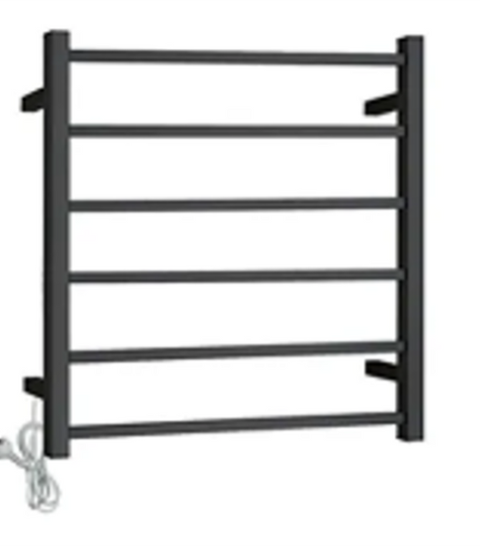 HEATED TOWEL RAIL - 6 Bar Square