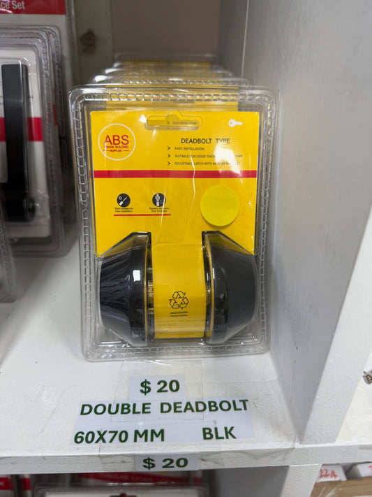 DOUBLE DEADBOLT (MATTE BLACK) - CLEARANCE