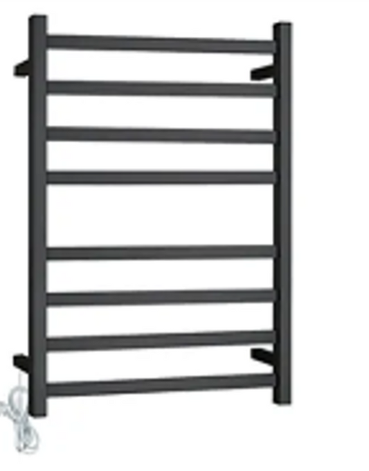 HEATED TOWEL RAIL - 8 Bar Square