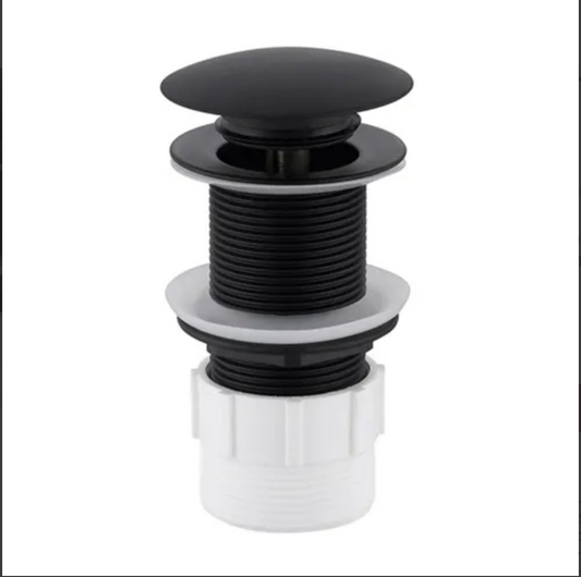 Matte Black Mushroom Pop-Up Waste - 40mm