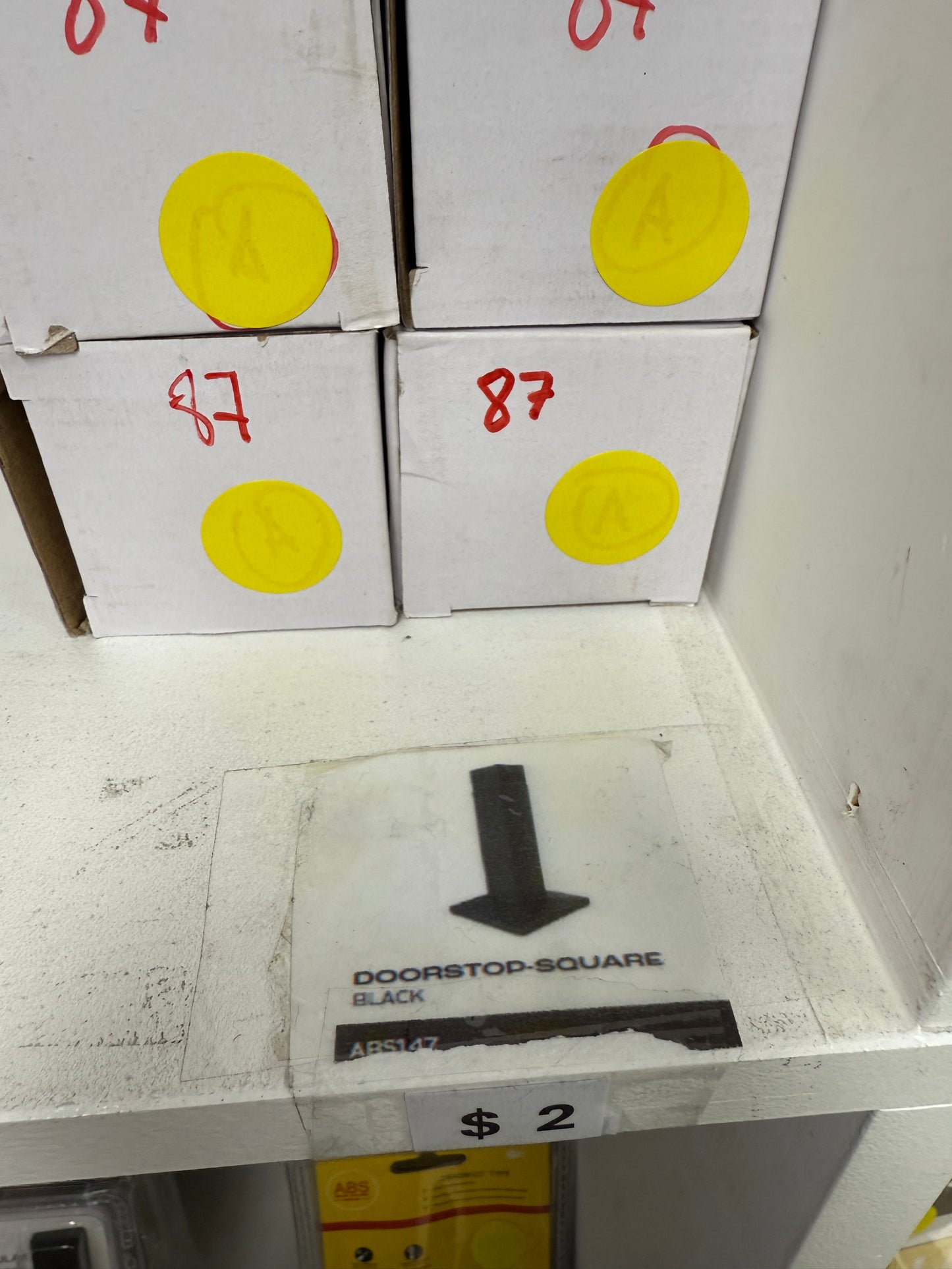 DOOR STOP SQUARE (MATTE BLACK) - CLEARANCE