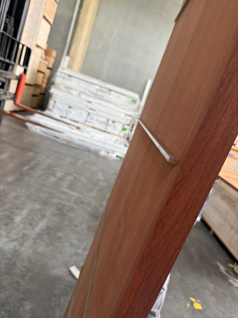 4 METAL STRIP MAPLE ENTRANCE DOOR - CLEARANCE