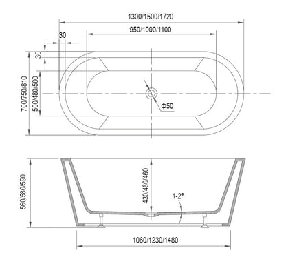 OSLO - Bath Tub
