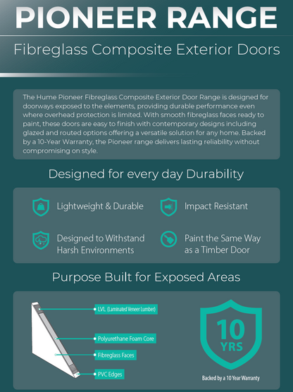 PIOBL Hume Doors Pioneer Fibreglass Composite Door