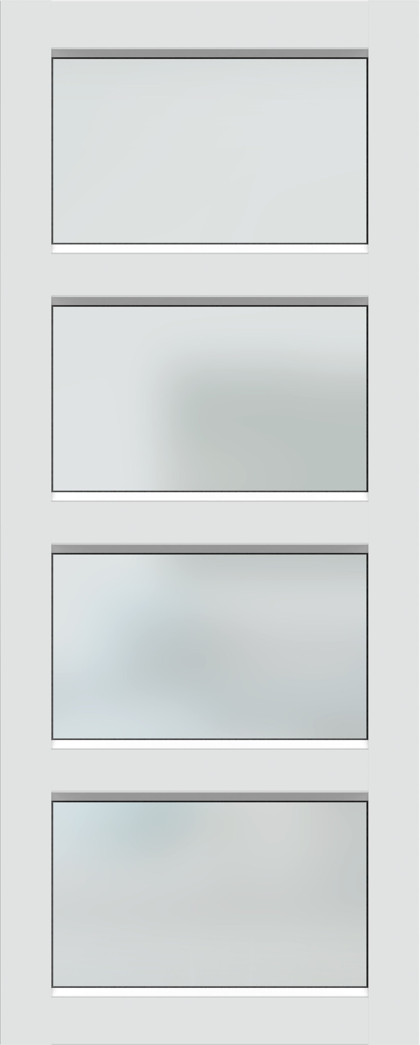 XE4 Hume Elite Aluminium Pearl White - Entrance Door