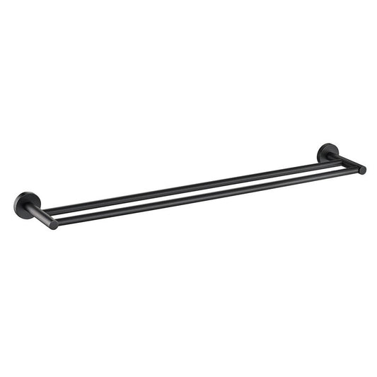 OSLO - Double Towel Rail Matte Black / Double - 600mm