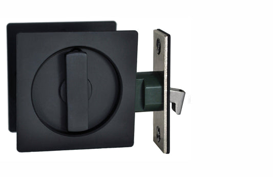 SOFIA - Square Privacy Cavity Slider / Matte Black