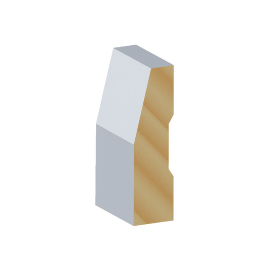 HALF-SPLAYED PRIMED PINE ARCHITRAVE