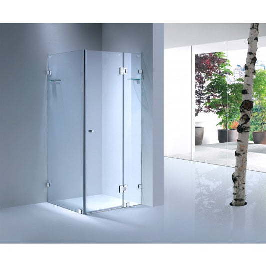 SOFIA - Square Frameless Shower Screen 1000 x 1200 x 1950mm