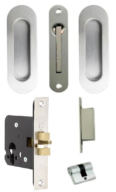 Oval Sliding Door Lock Kit