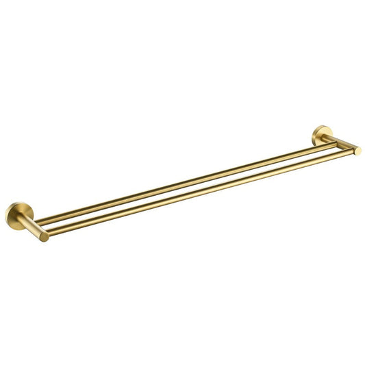 PREMIER - Double Towel Rail Brushed Gold / Double - 800mm